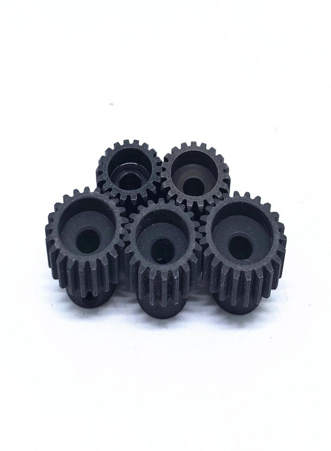KingVal Replacement 5PCS 32DP 5mm 18T 19T 20T 21T 22T Steel Pinion Motor Gear Compatible with 1/8 RC Car Brushed Brushless Motor - Image 4